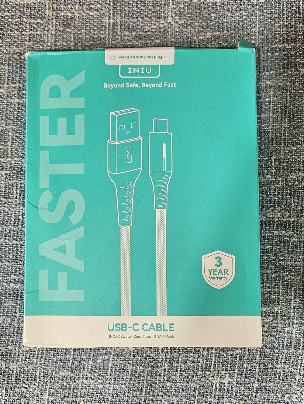 3 Pack USB C Cable